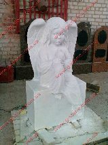 скульптура ангела в мраморе